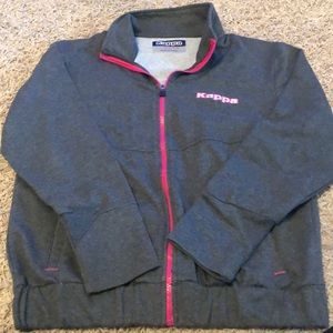 Kappa Women’s Large Gray and Pink Zip Up
